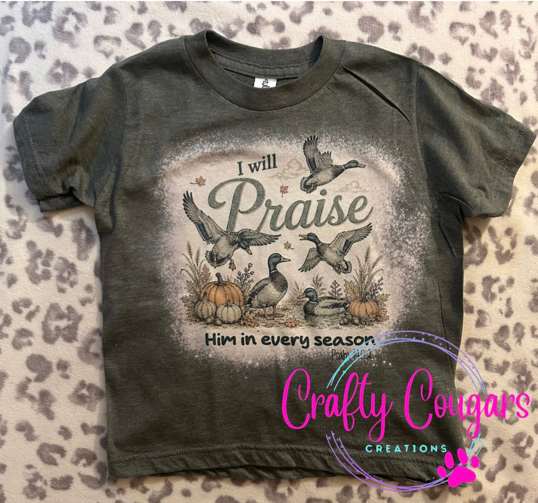 YOUTH- Ducks: I will praise him in every season T-shirt