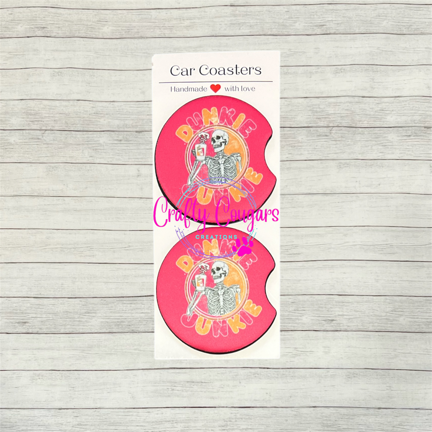 Dunkin Junkie Car Coasters