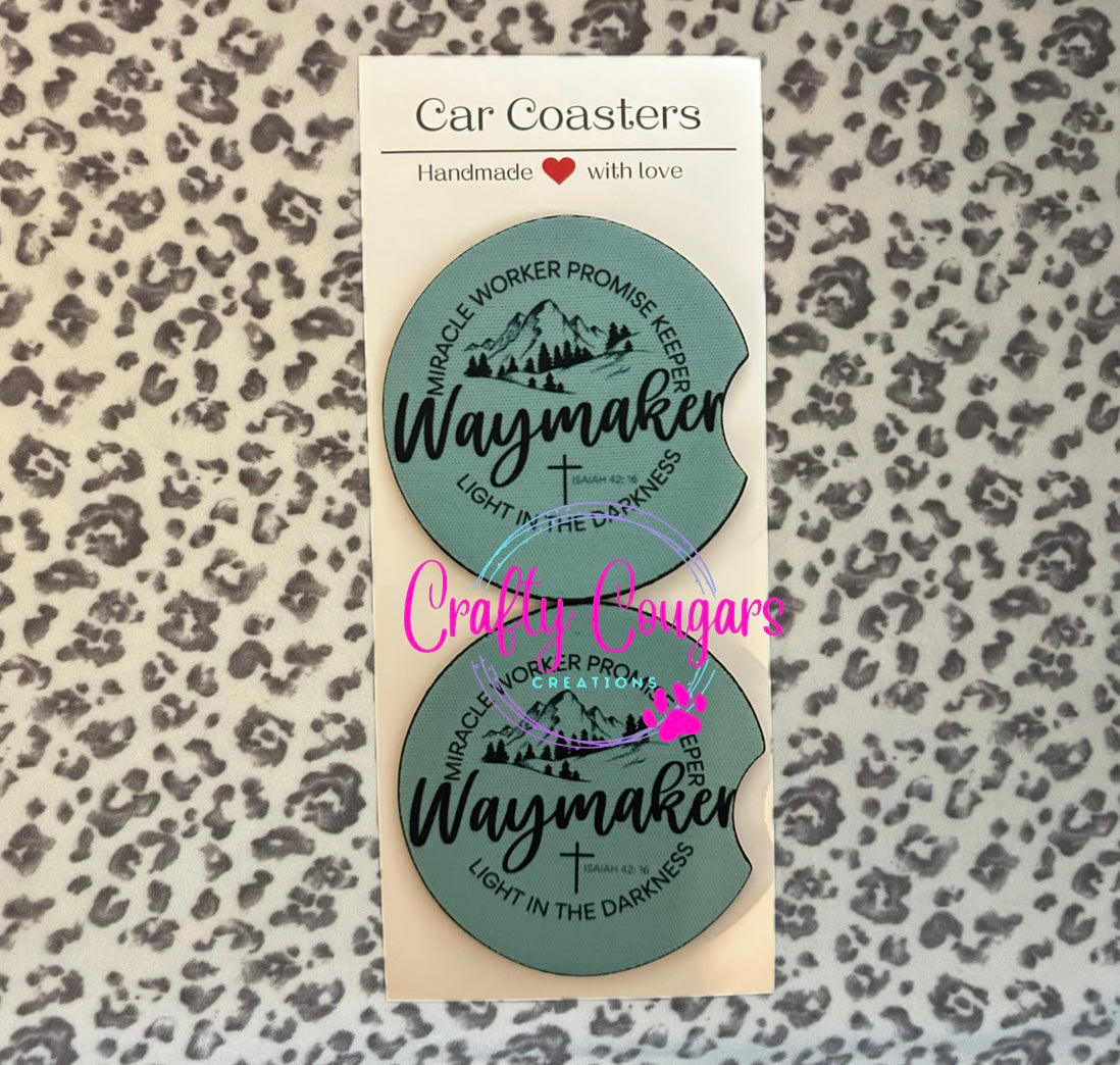 Clearance- Waymaker Car Coasters