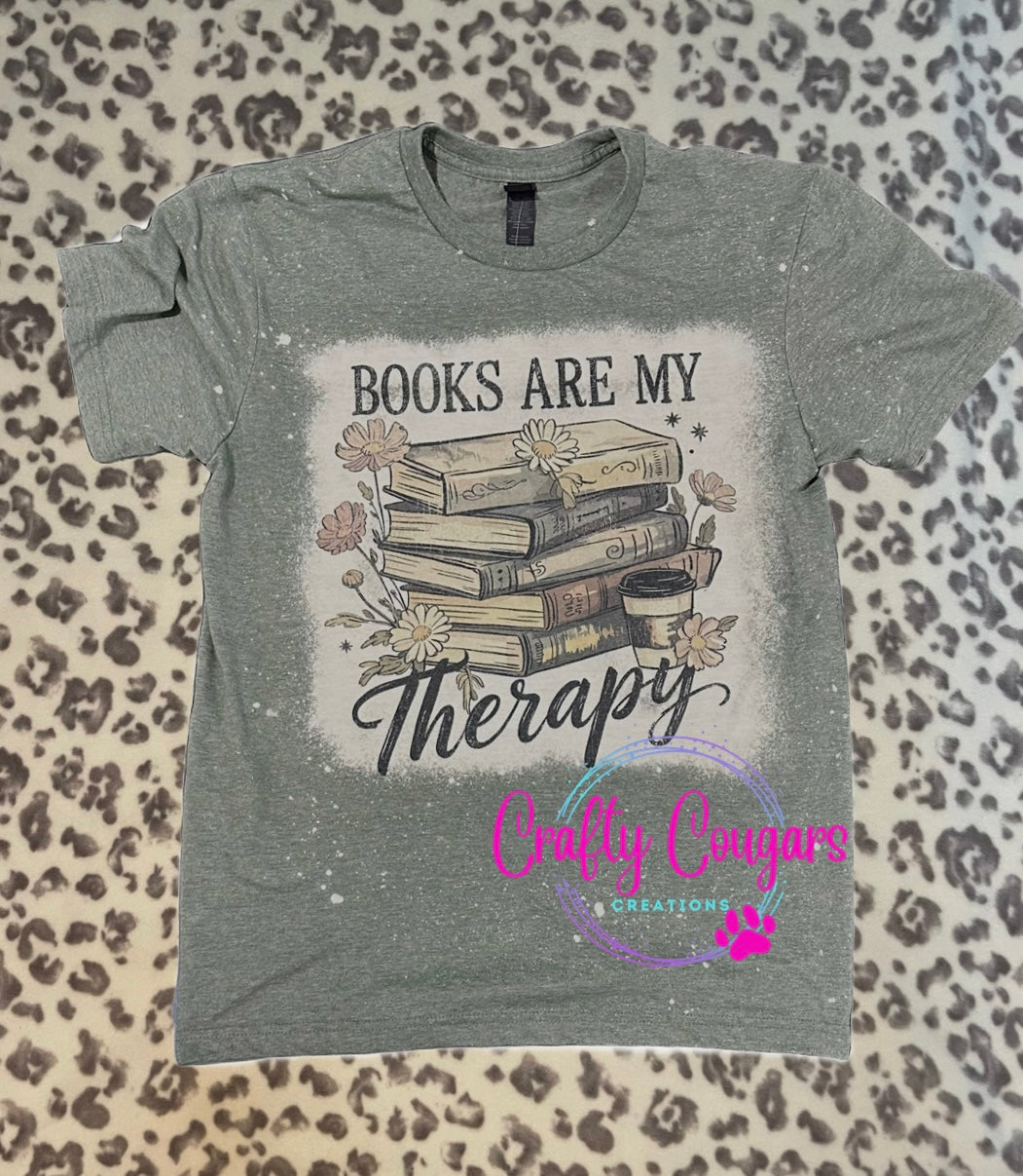 Books are my therapy T-shirt