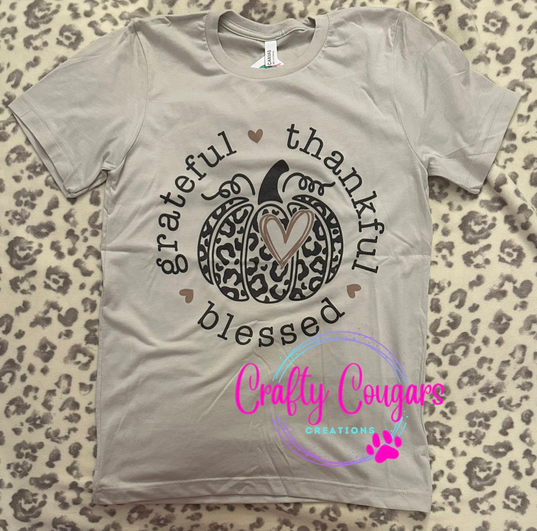 Grateful Thankful blessed (NO BLEACH) T-Shirt