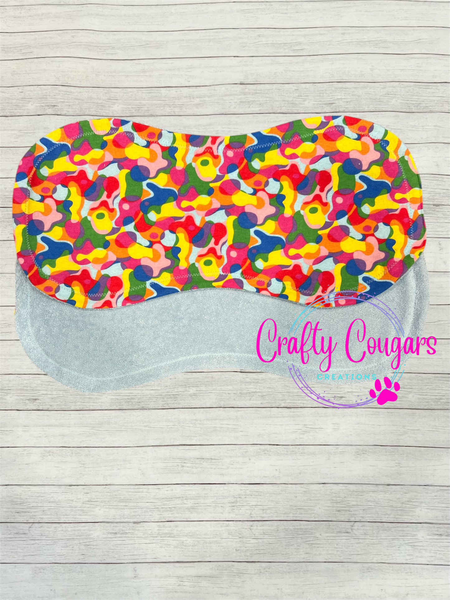 Rainbow Camo Burp Rag