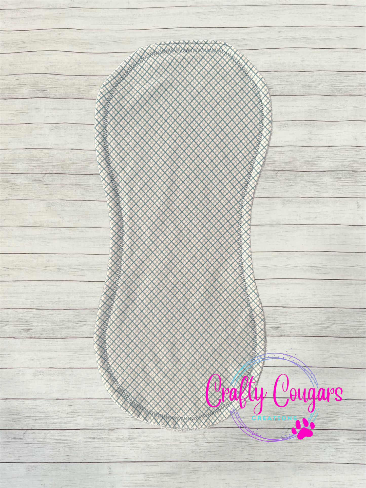 Blue Lattice Burp Rag