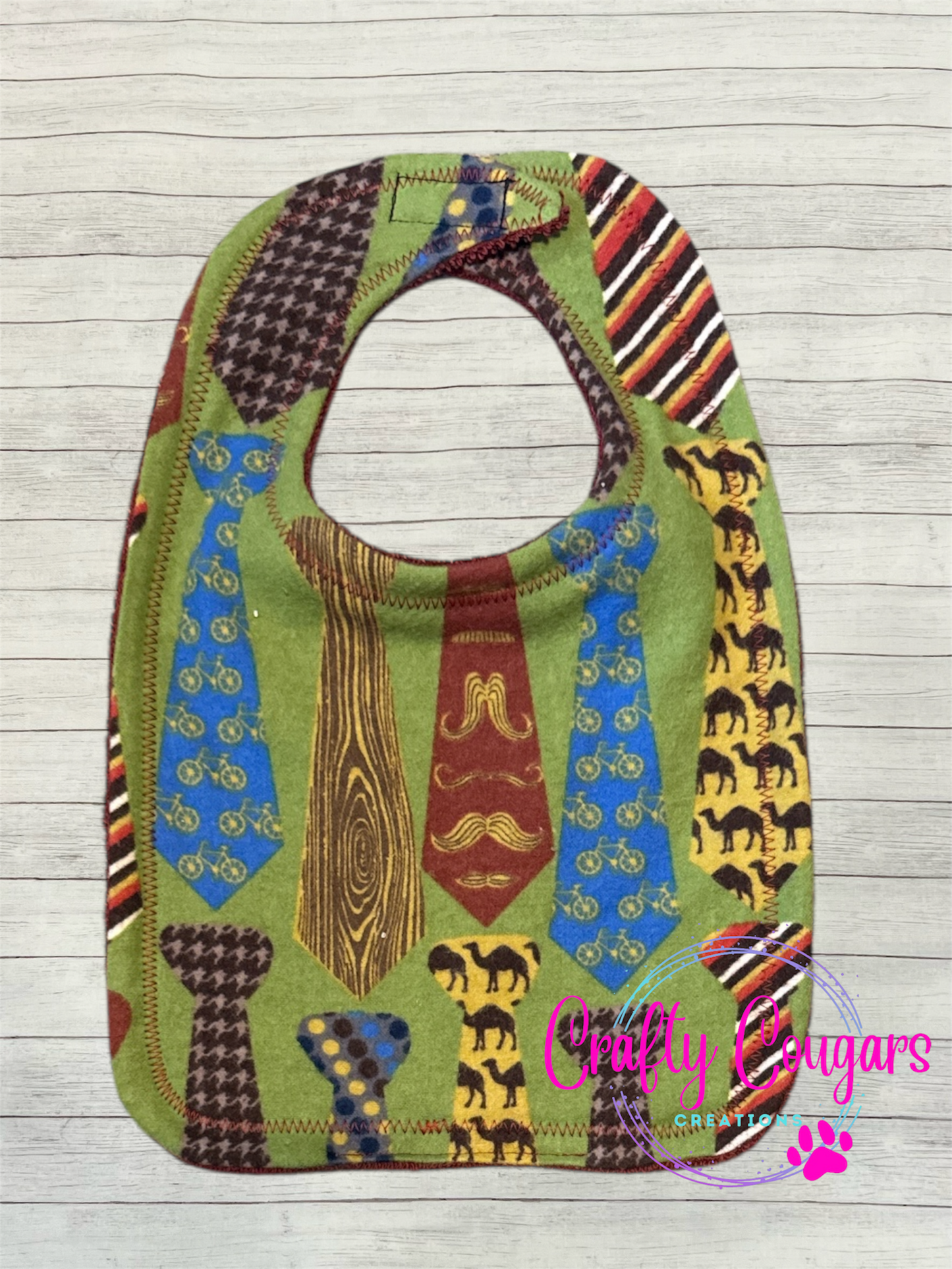 Multi-Patterned Ties Bib