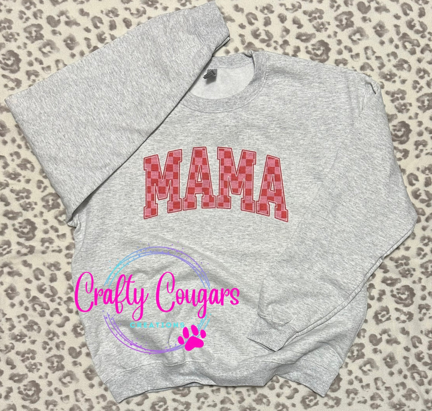 Mama Checkered Sweatshirt