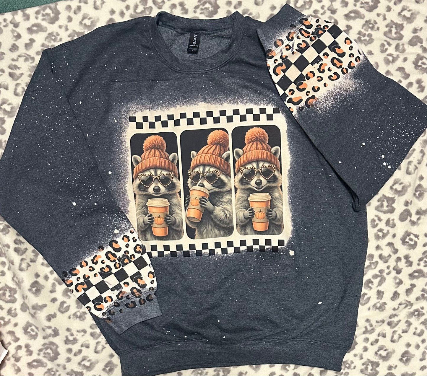 Boujee Coffee drinking racoon Sweatshirt