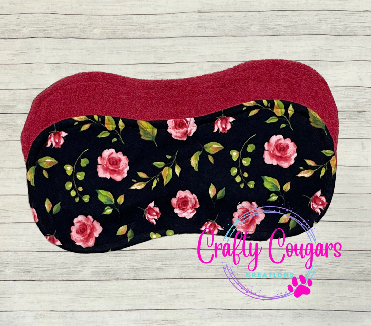 Scarlet Rose Burp Rag