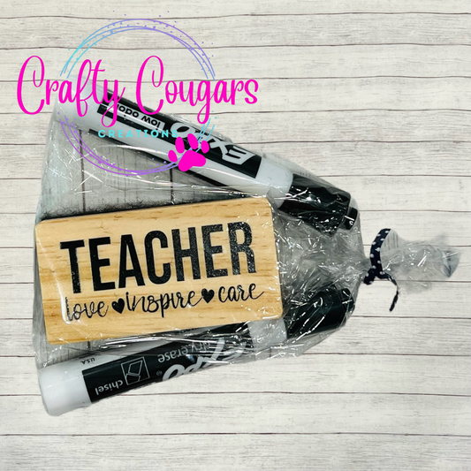 Love Inspire Care Eraser Set