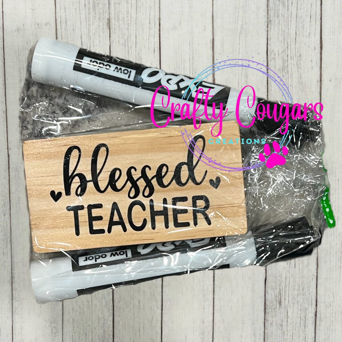 Blessed Teacher Eraser Set