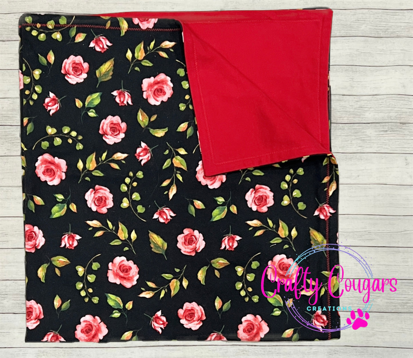 Scarlet Rose Baby Blanket