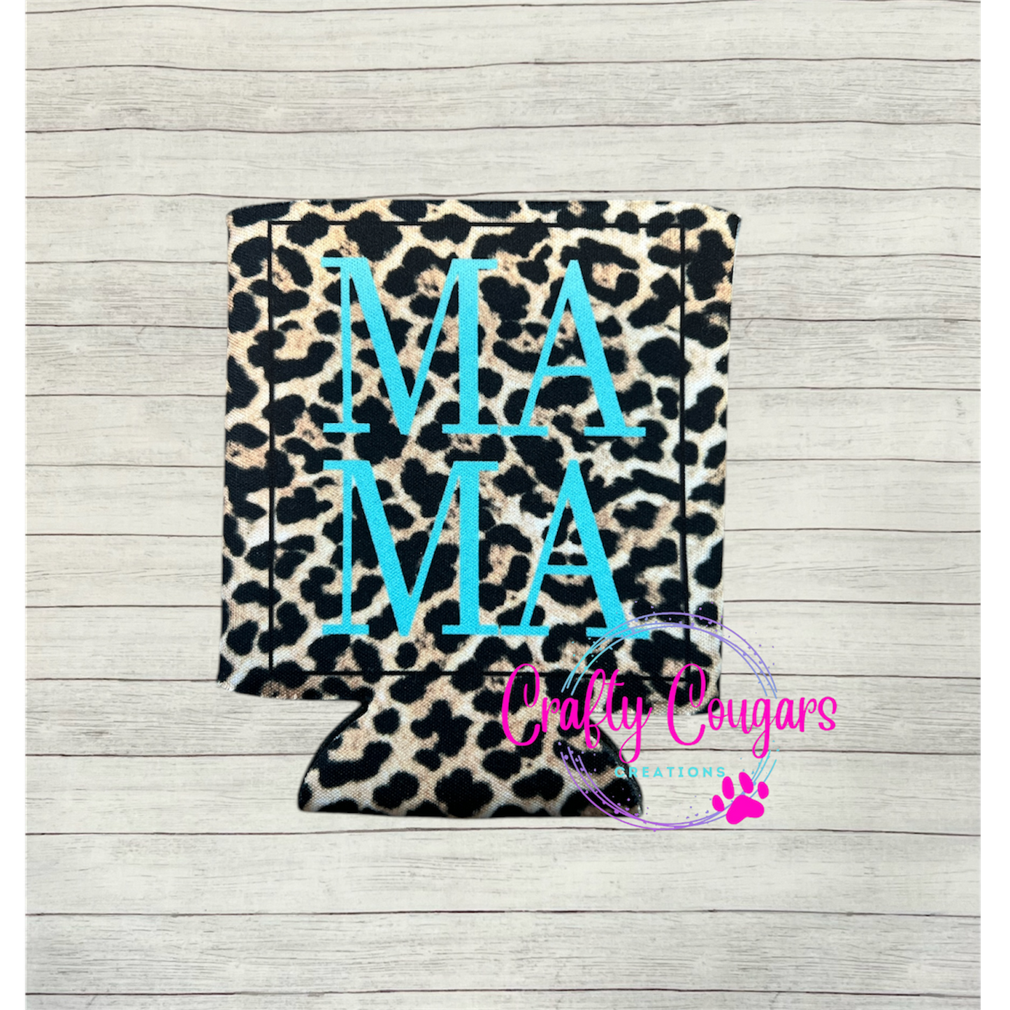 Leopard Mama Koozie
