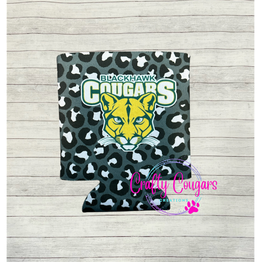 Blackhawk Cougars Leopard Koozie