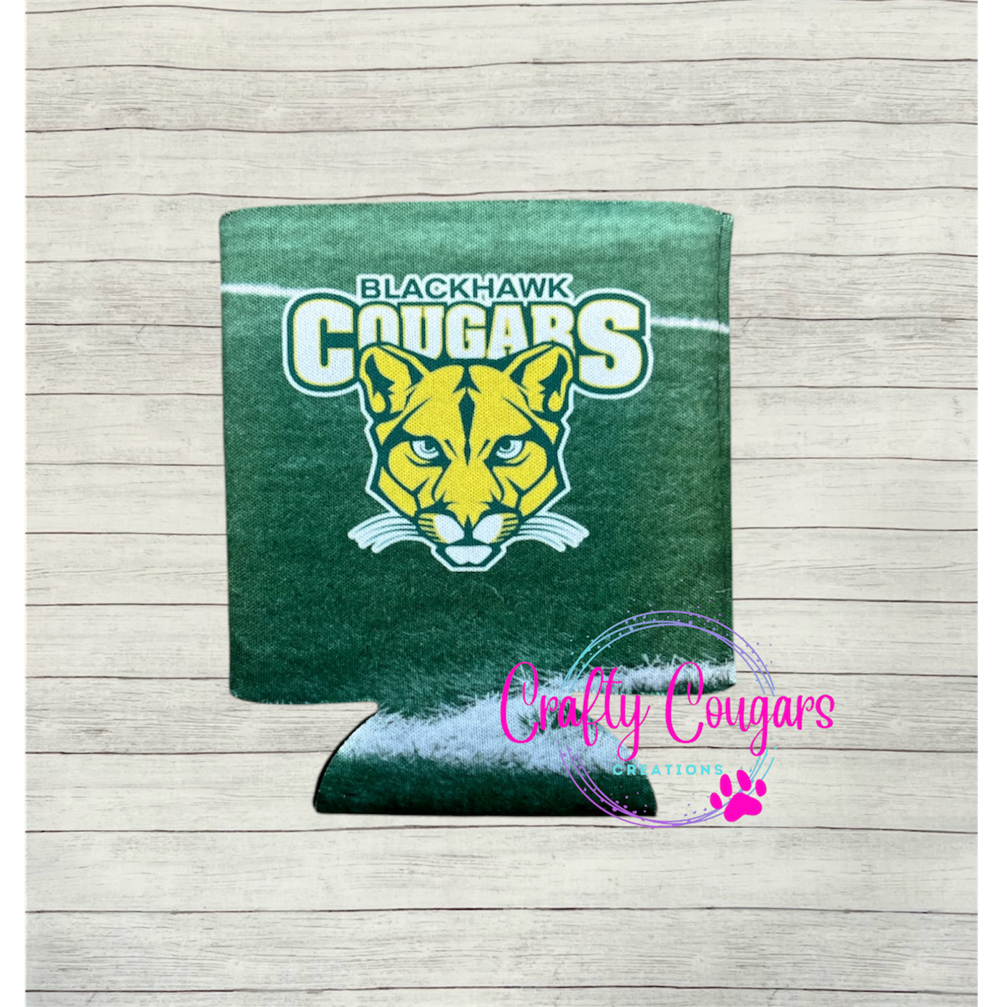 Blackhawk Cougars Sports Field Koozie