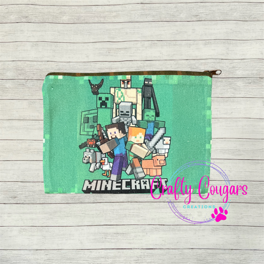 Minecraft Zipper Bag