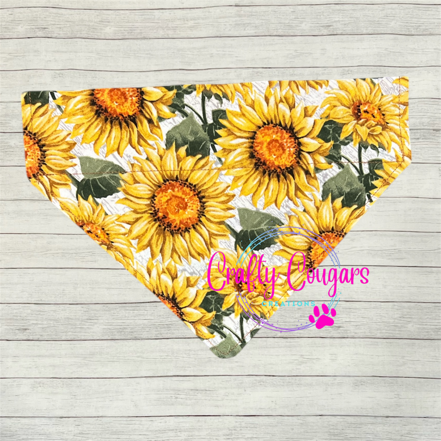 Distressed Sunflowers Pet Bandana