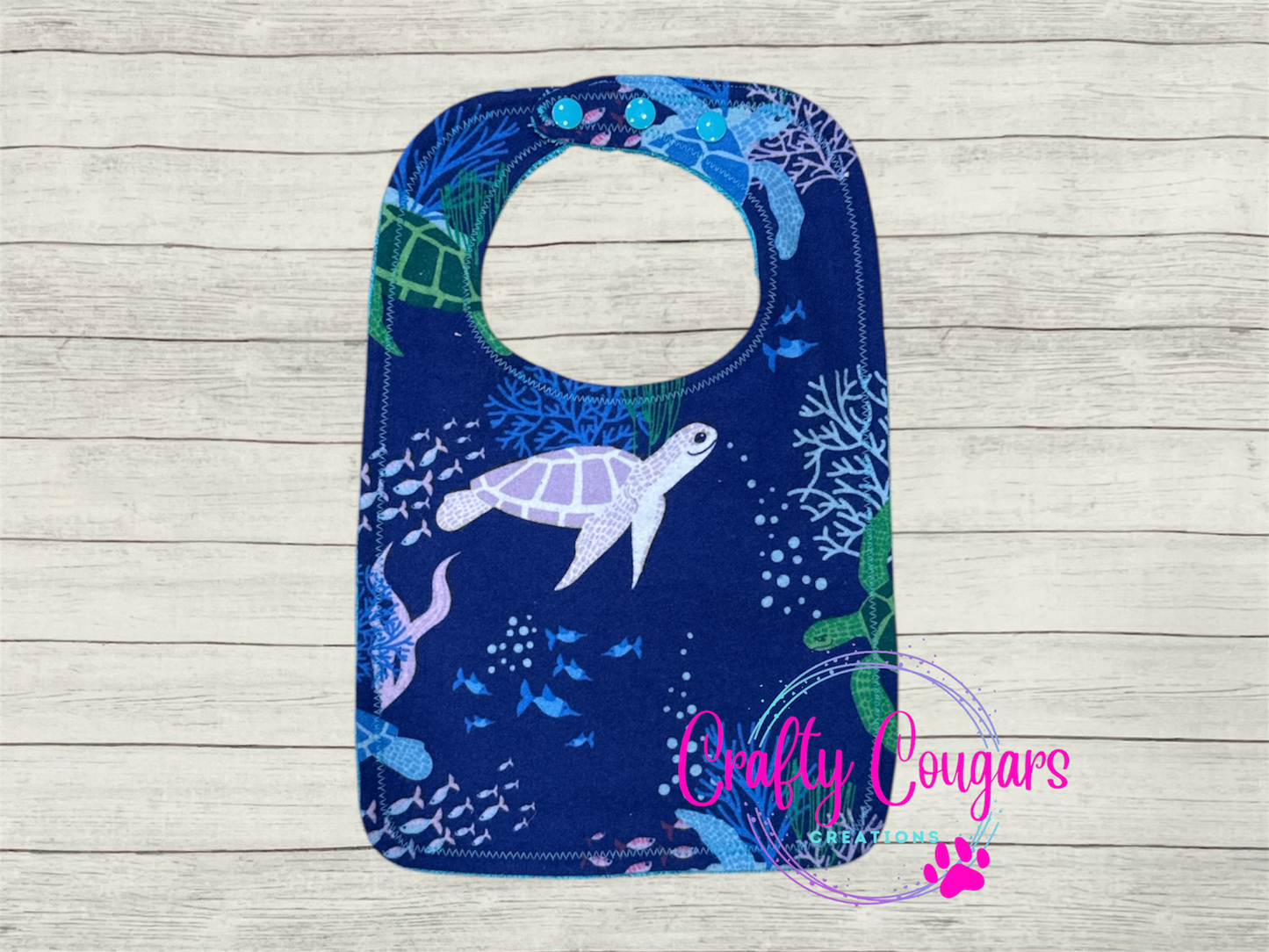 Swimming Sea Turtles Bib