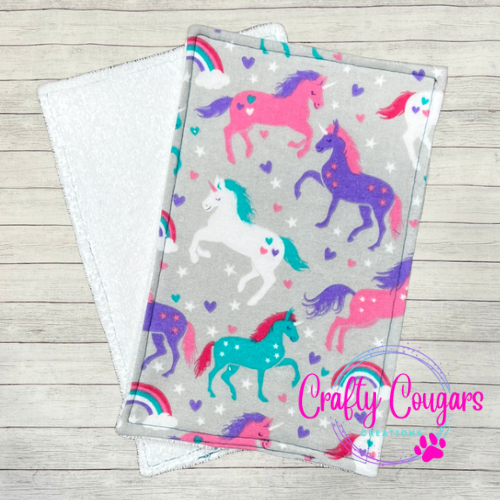 Rainbows and Unicorns Wash Cloths