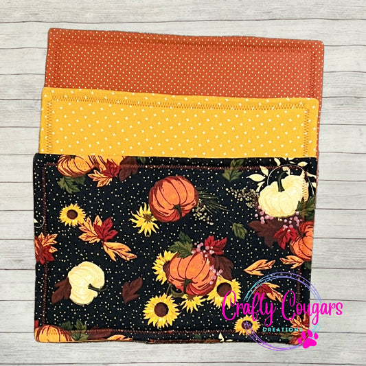 Pumpkins & Fall Leaves Large Pot Holder