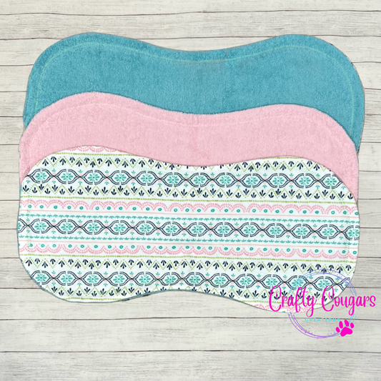 Geometric Stripes Burp Rag