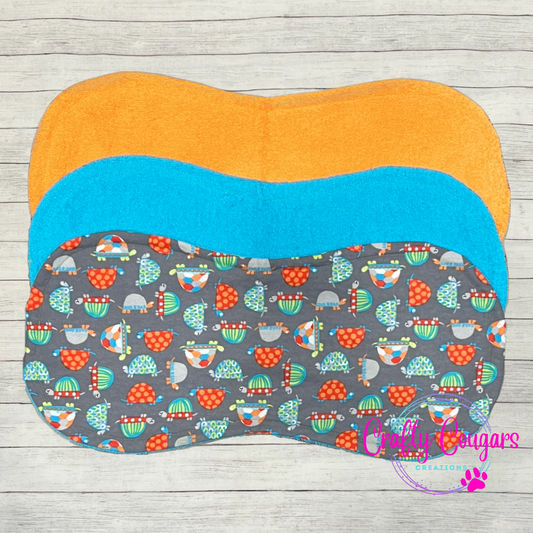 Colorful Turtles Burp Rag