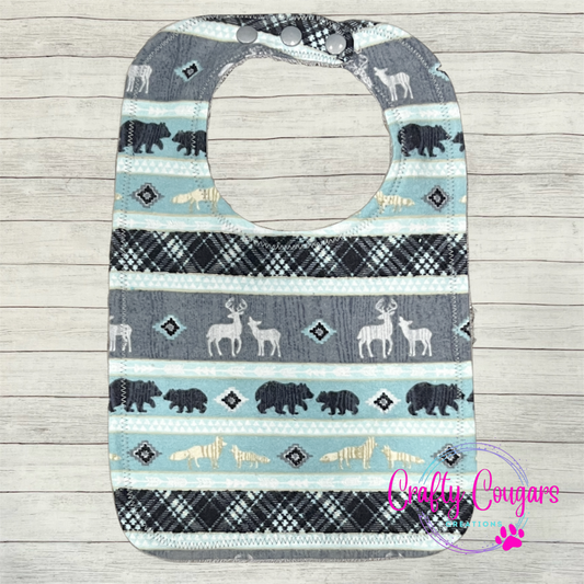 Teal Wilderness Bib