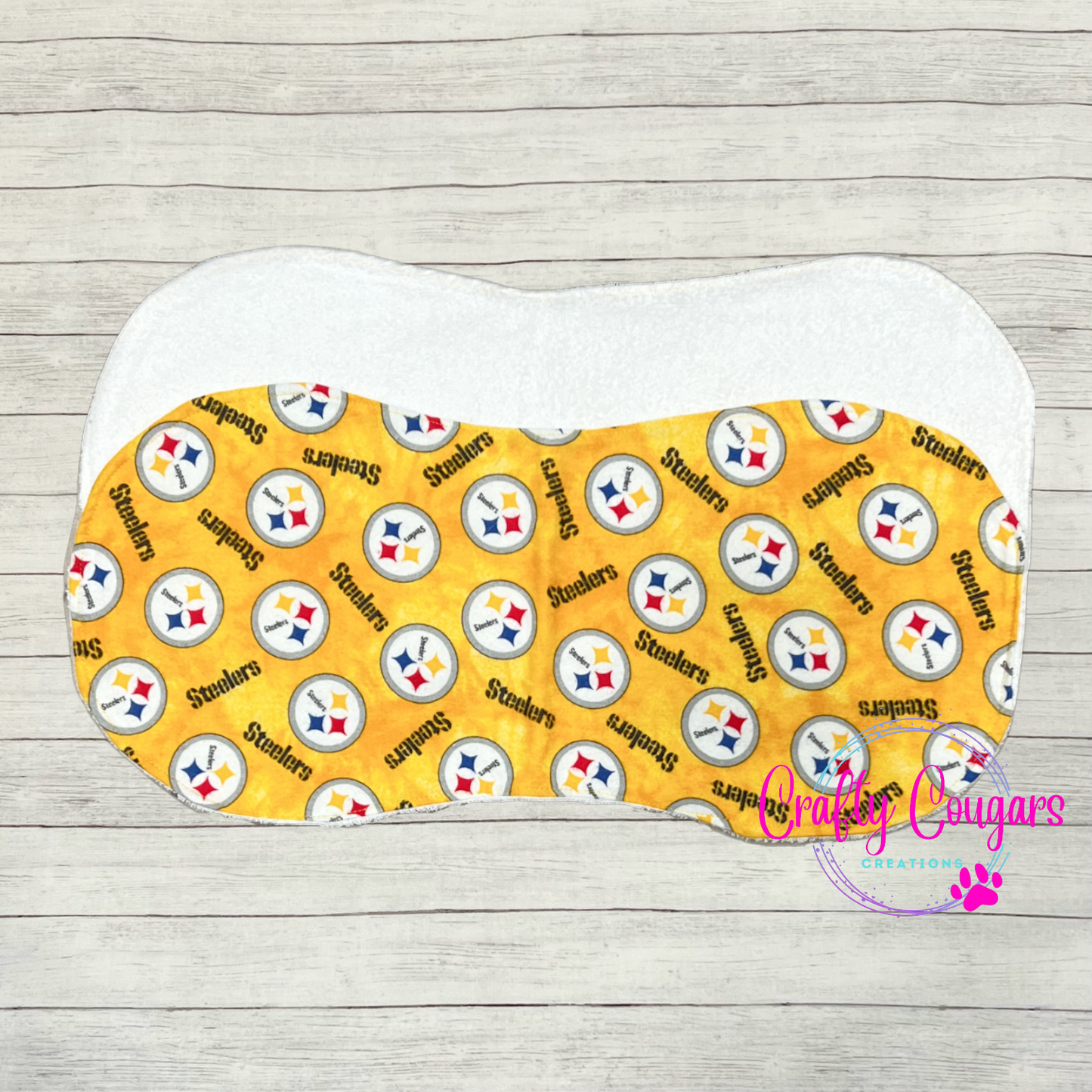 Steelers Marbled Gold Burp Rag