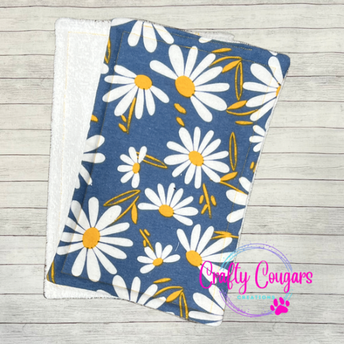 Blue Daisies Wash Cloths