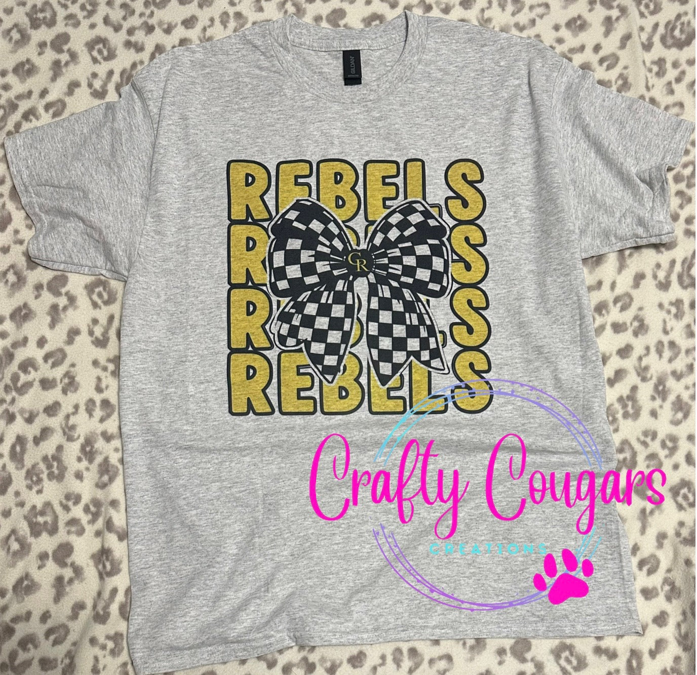 Rebels Checked Bow T-Shirt