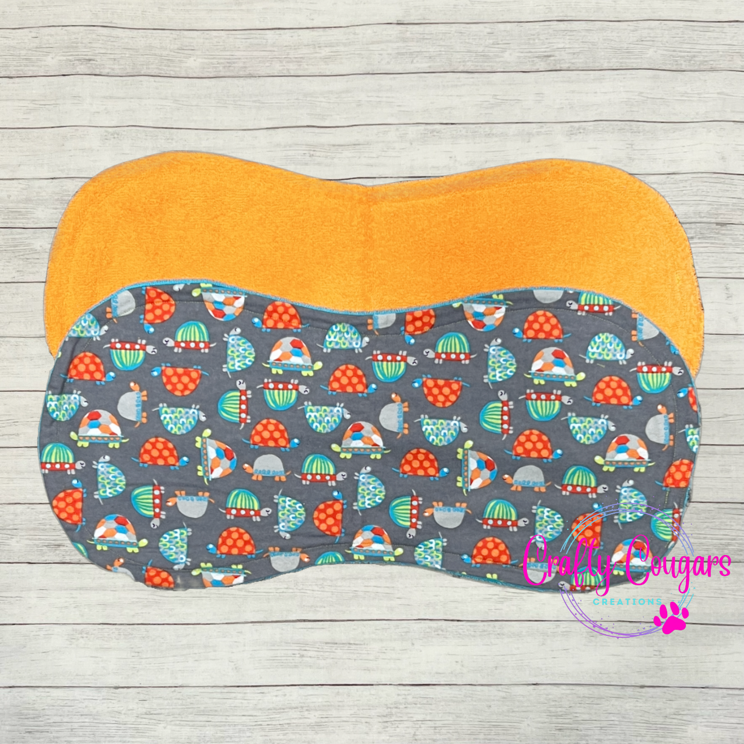 Colorful Turtles Burp Rag