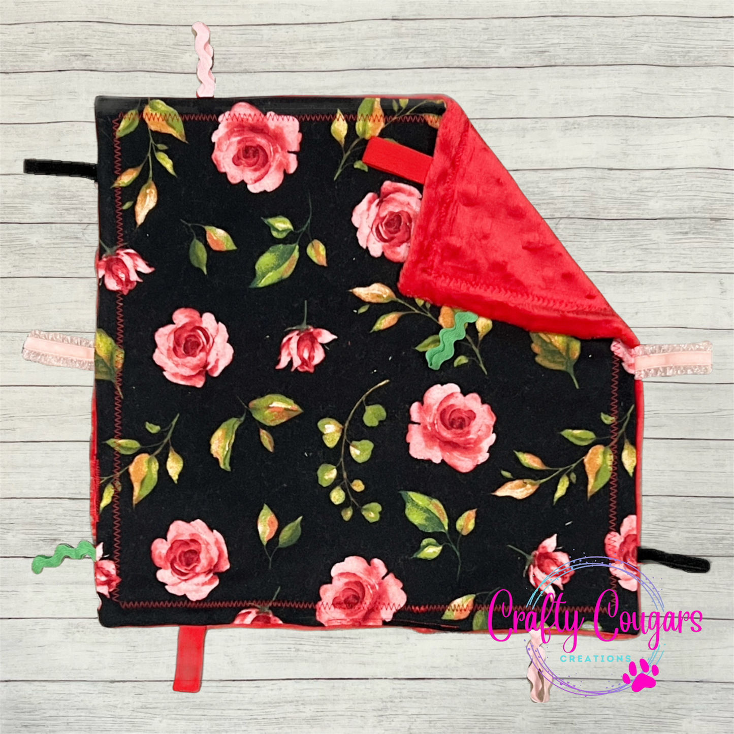 Scarlet Rose Sensory Blanket