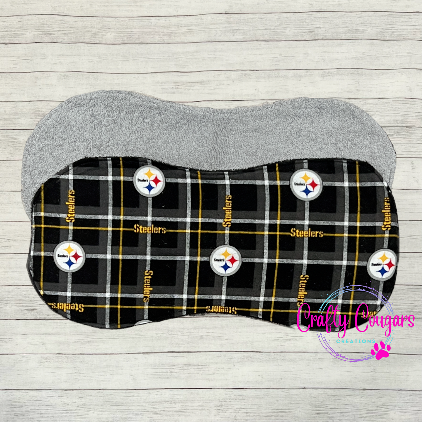 Steelers Plaid Burp Rag