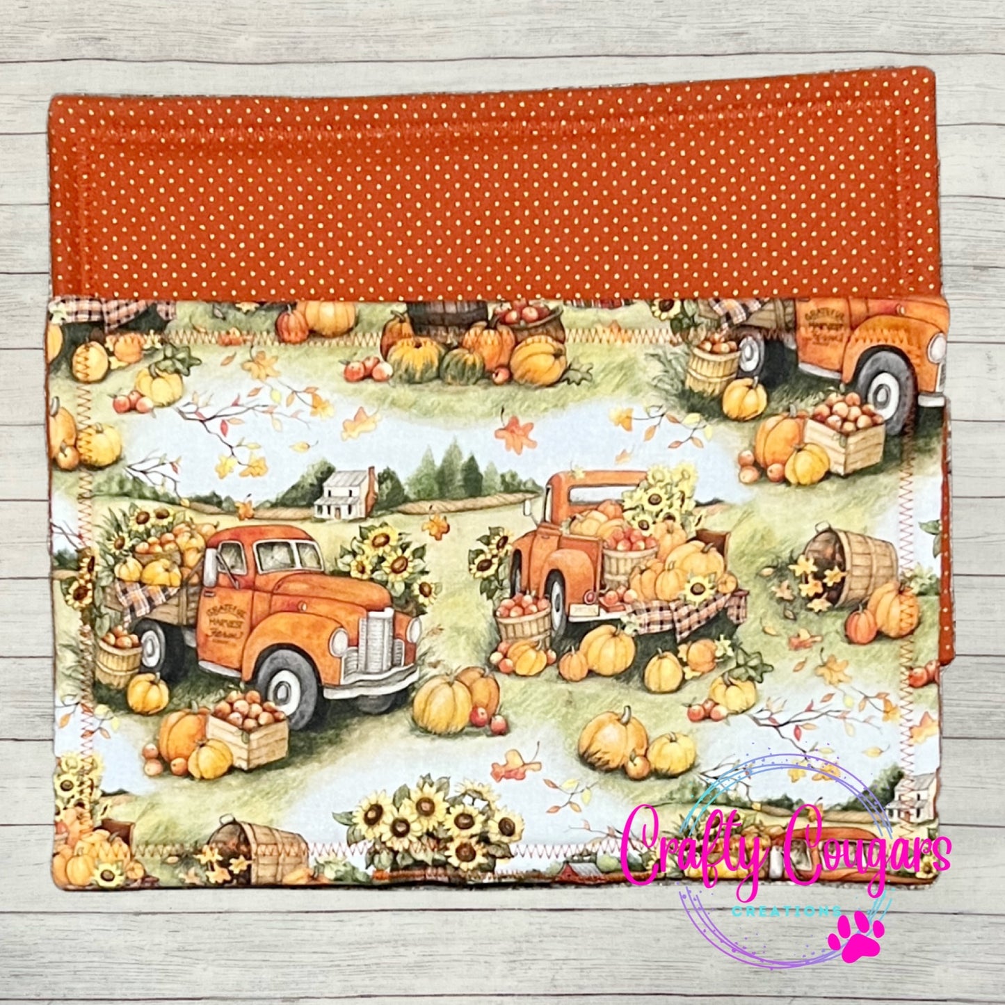 Pumpkin Truck Large Pot Holder