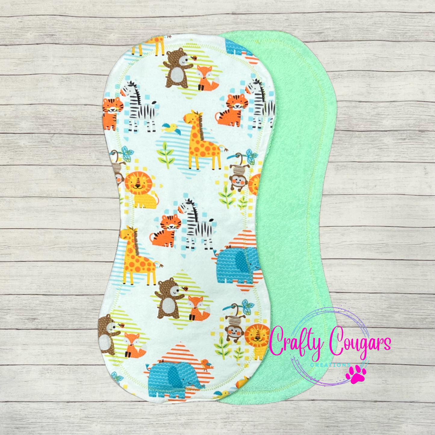 Animal Friends Burp Rag