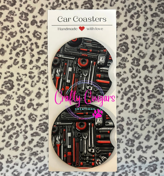 Clearance- Inside toolbox Car Coasters