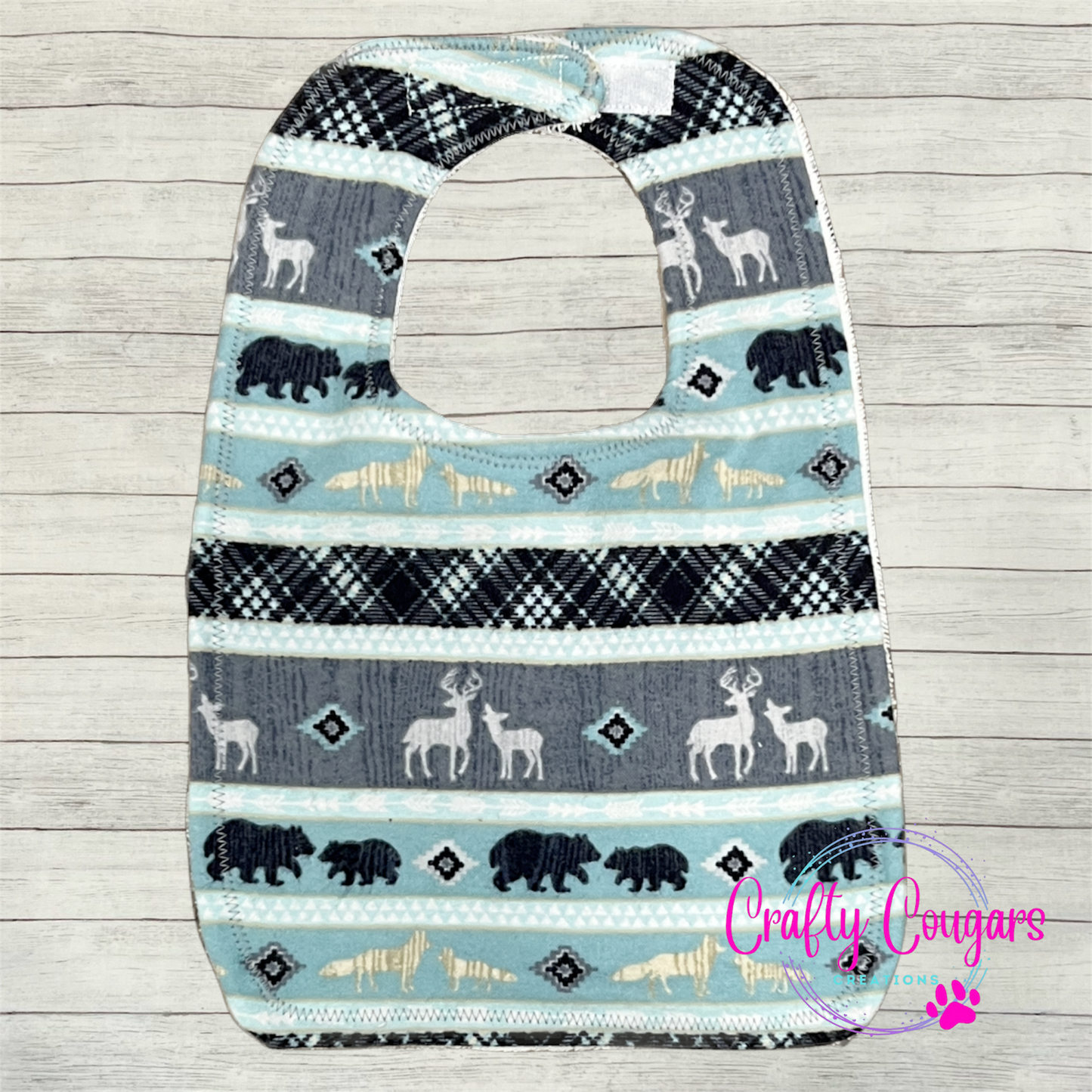 Teal Wilderness Bib