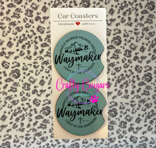 Clearance- Waymaker Car Coasters