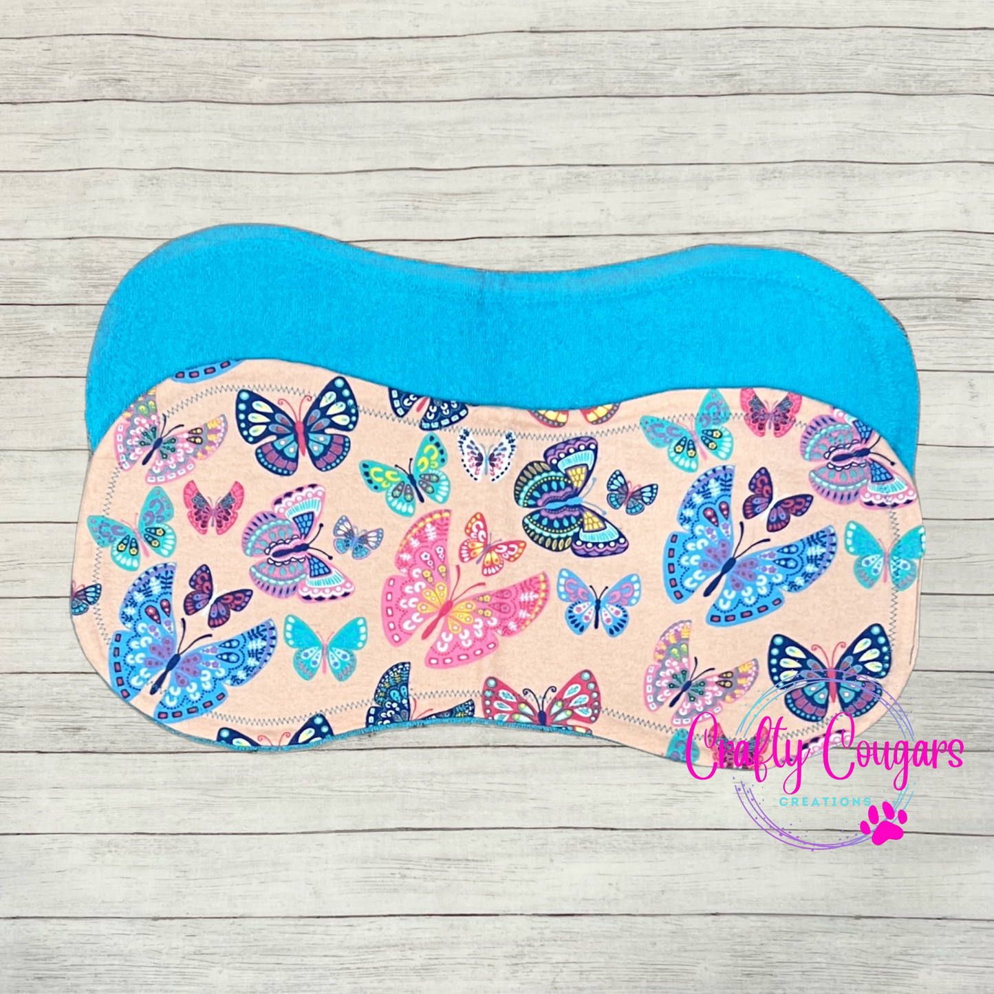 Colorful Butterflies Burp Rag