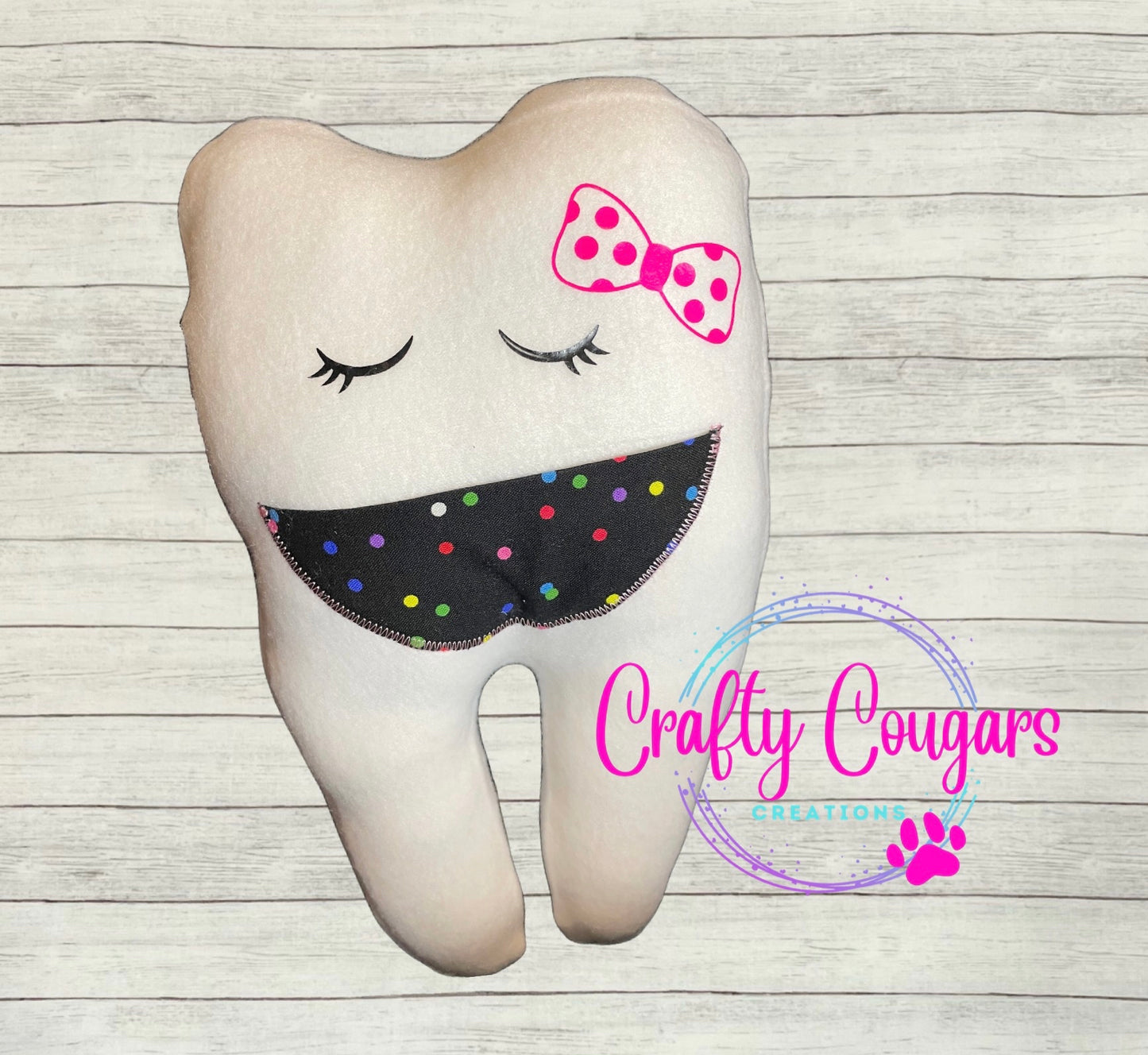 Multi-Colored Polka Dots Tooth Fairy Pillow