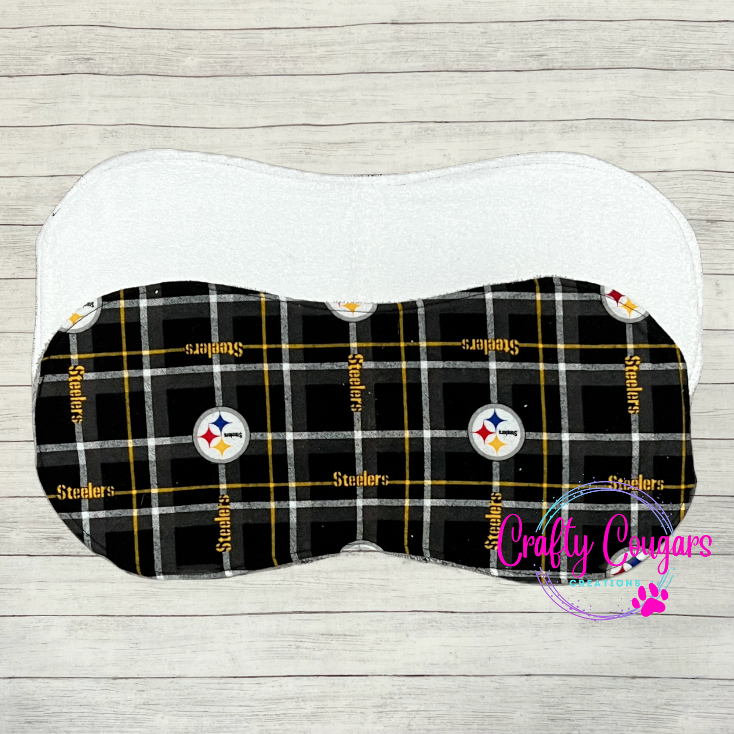 Steelers Plaid Burp Rag