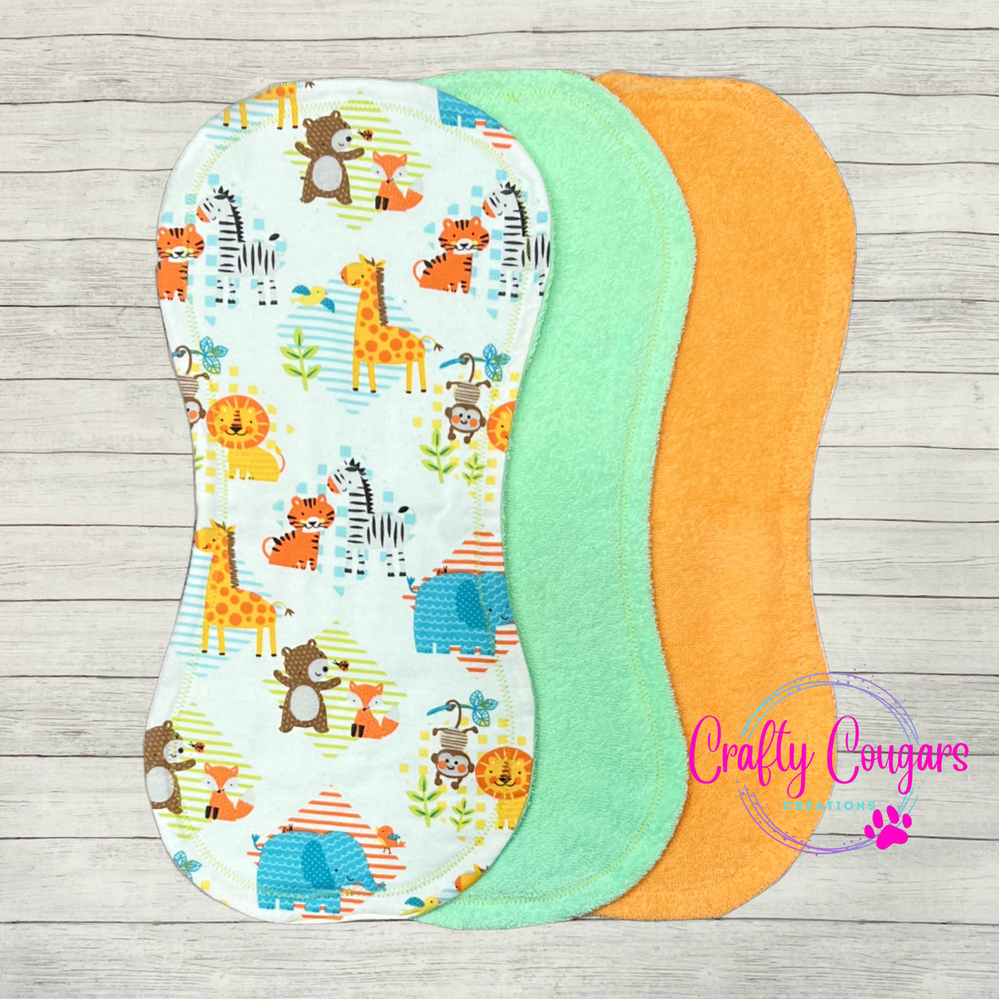 Animal Friends Burp Rag