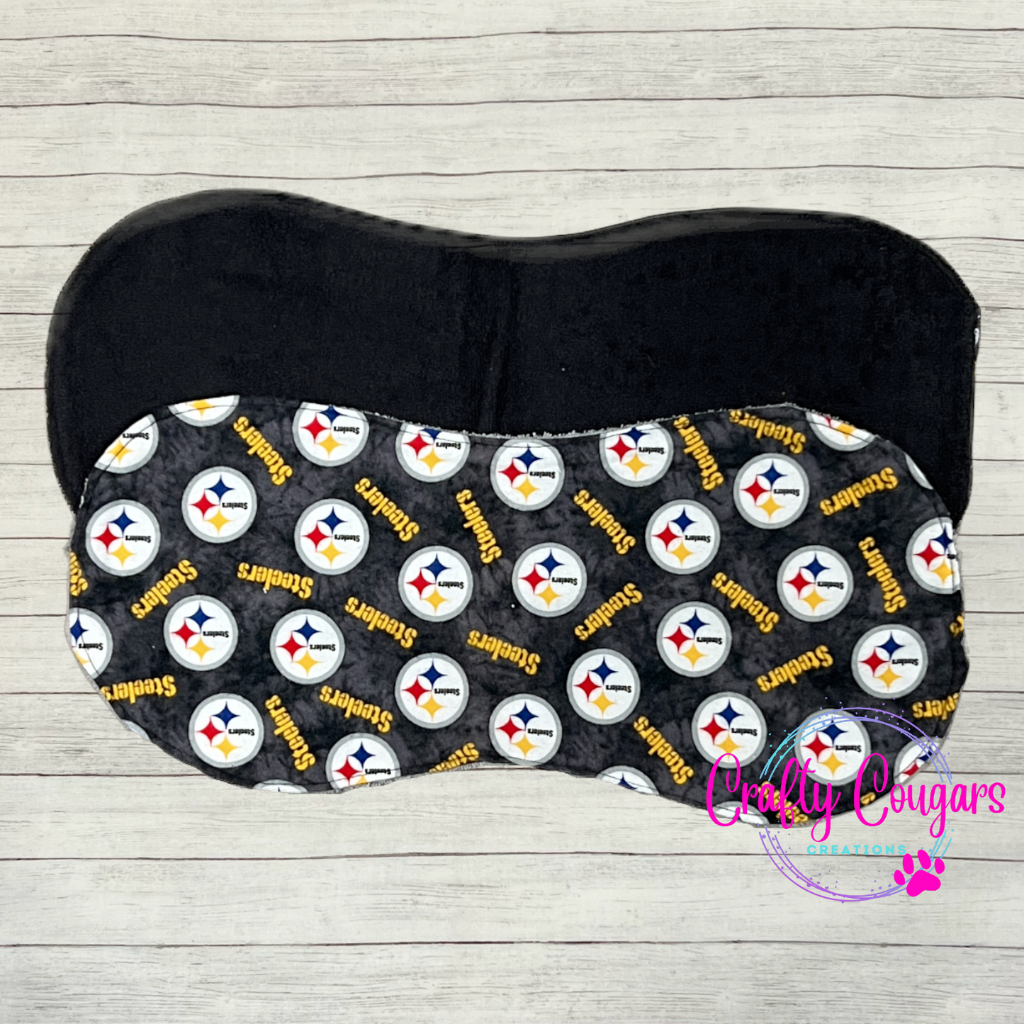 Steelers Marbled Gray Burp Rag