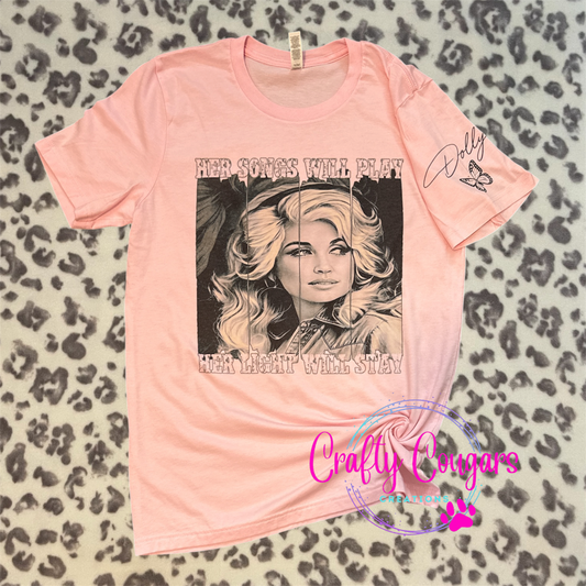 Dolly Her Light Will Stay T-shirt