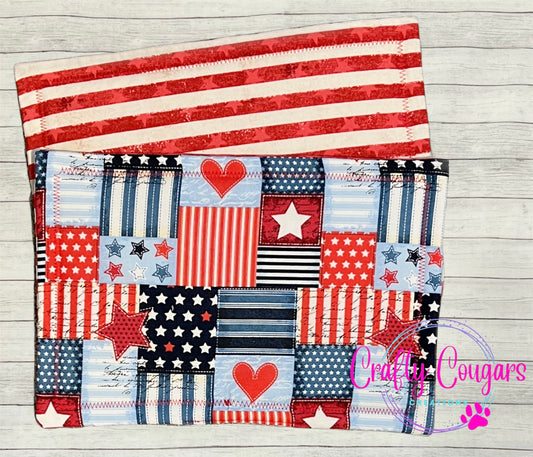 Patriotic Patchwork Large Pot Holder