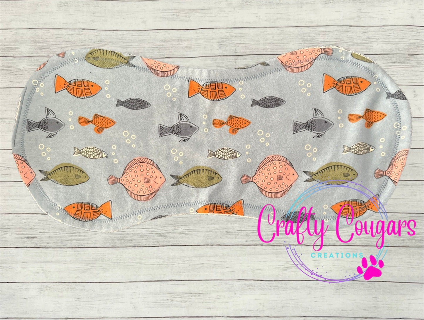 Swimming Fish Burp Rag