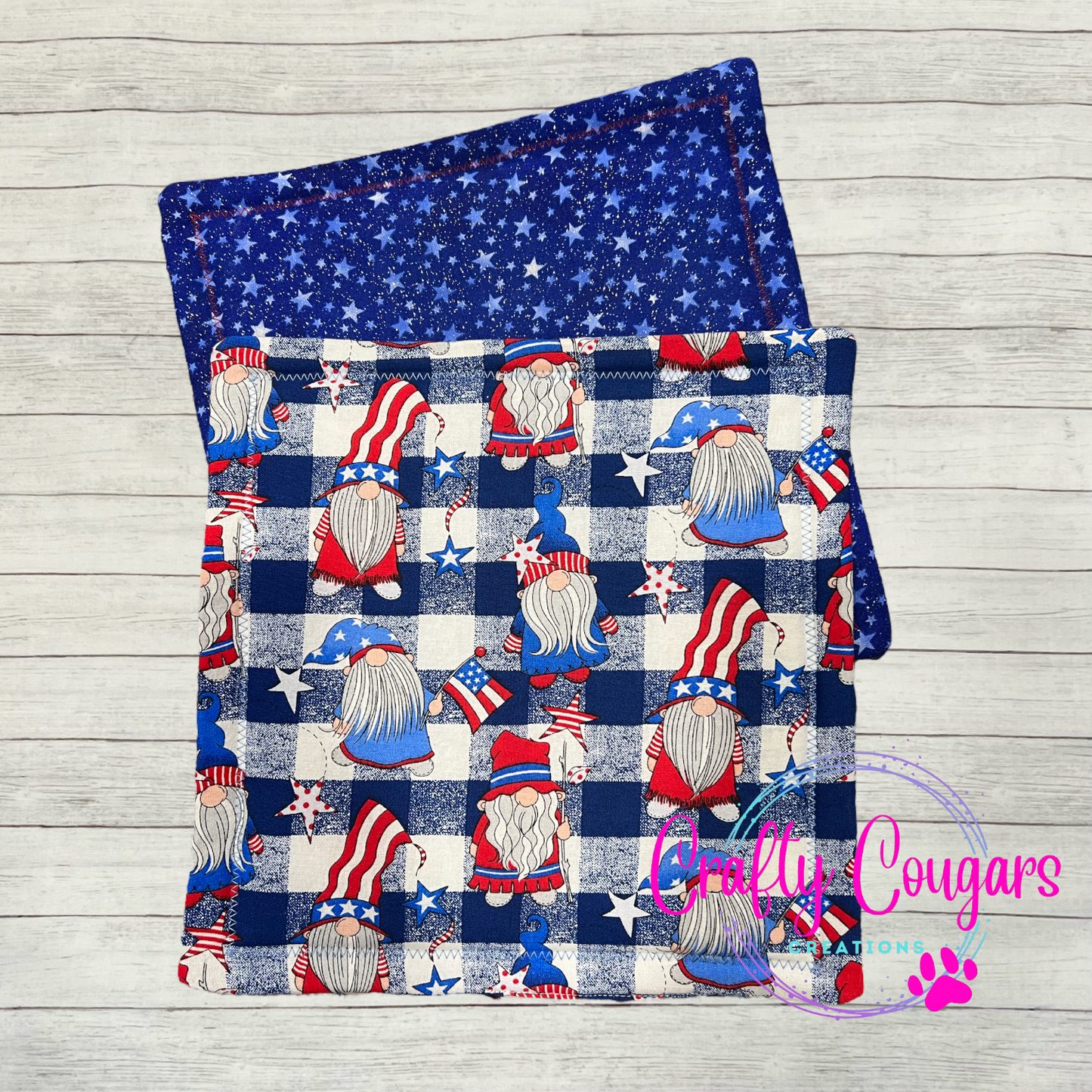 Patriotic Gnomes Pot Holder