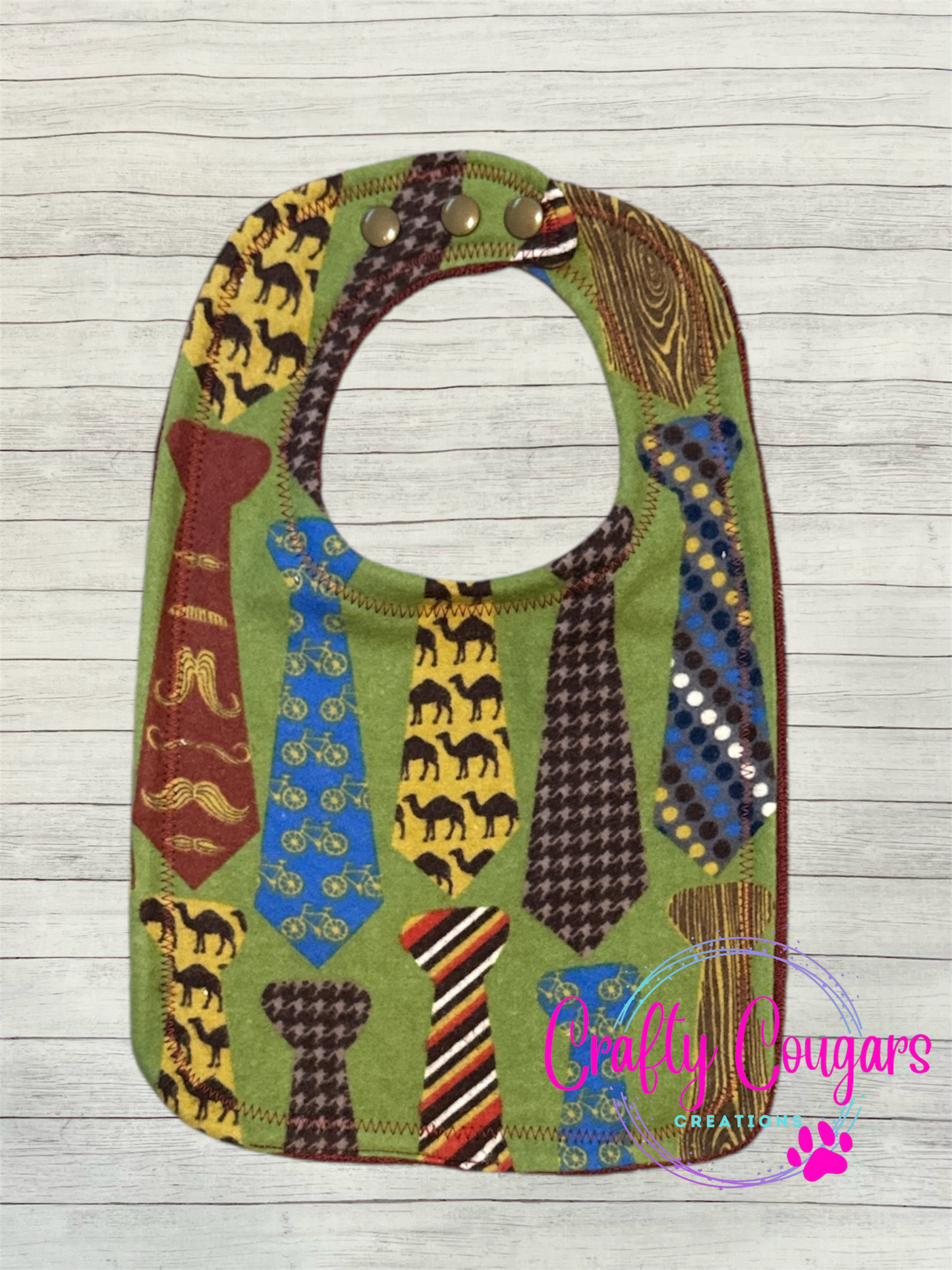 Multi-Patterned Ties Bib