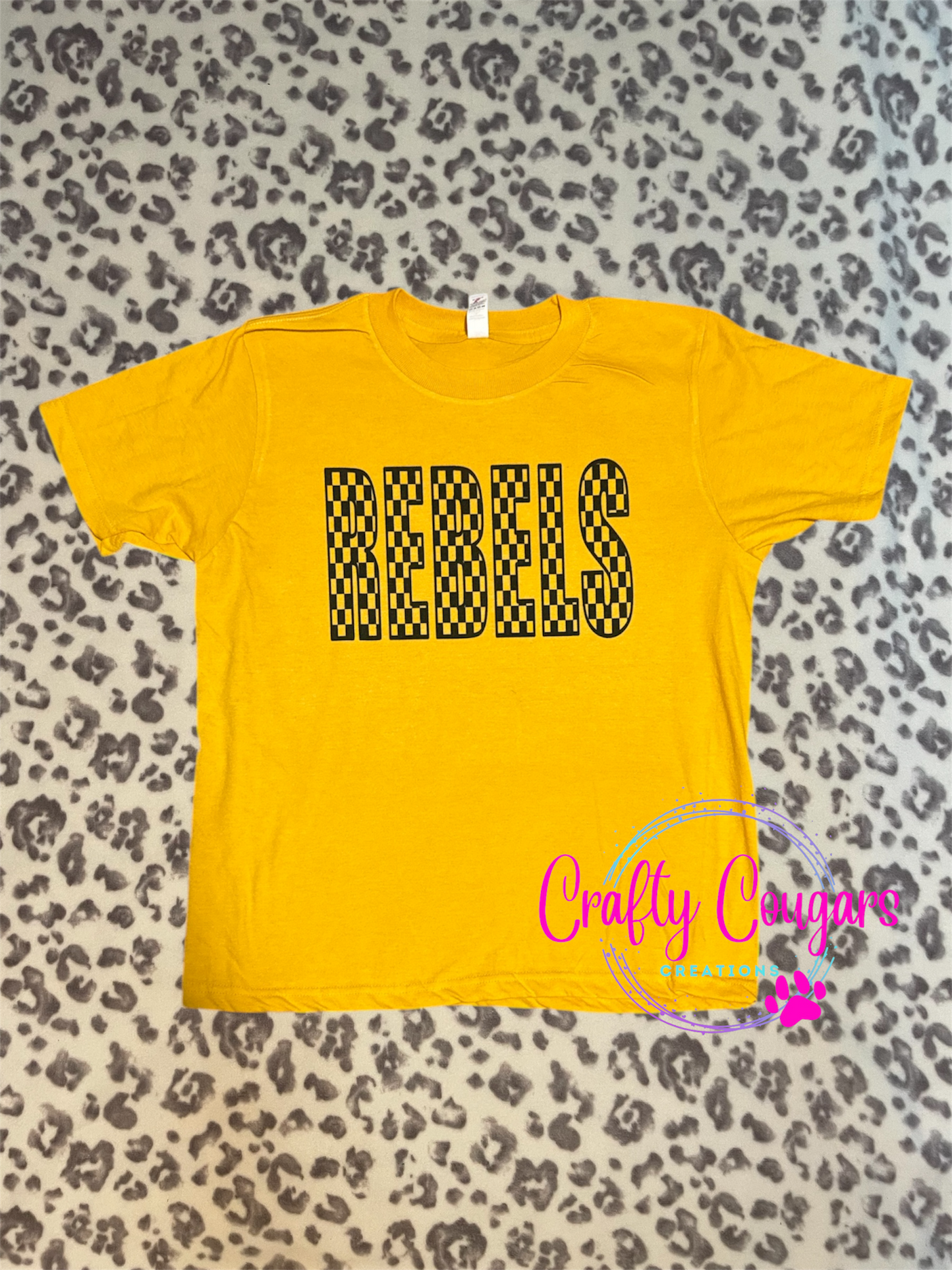 YOUTH Crestview Checkered Rebels T-Shirt