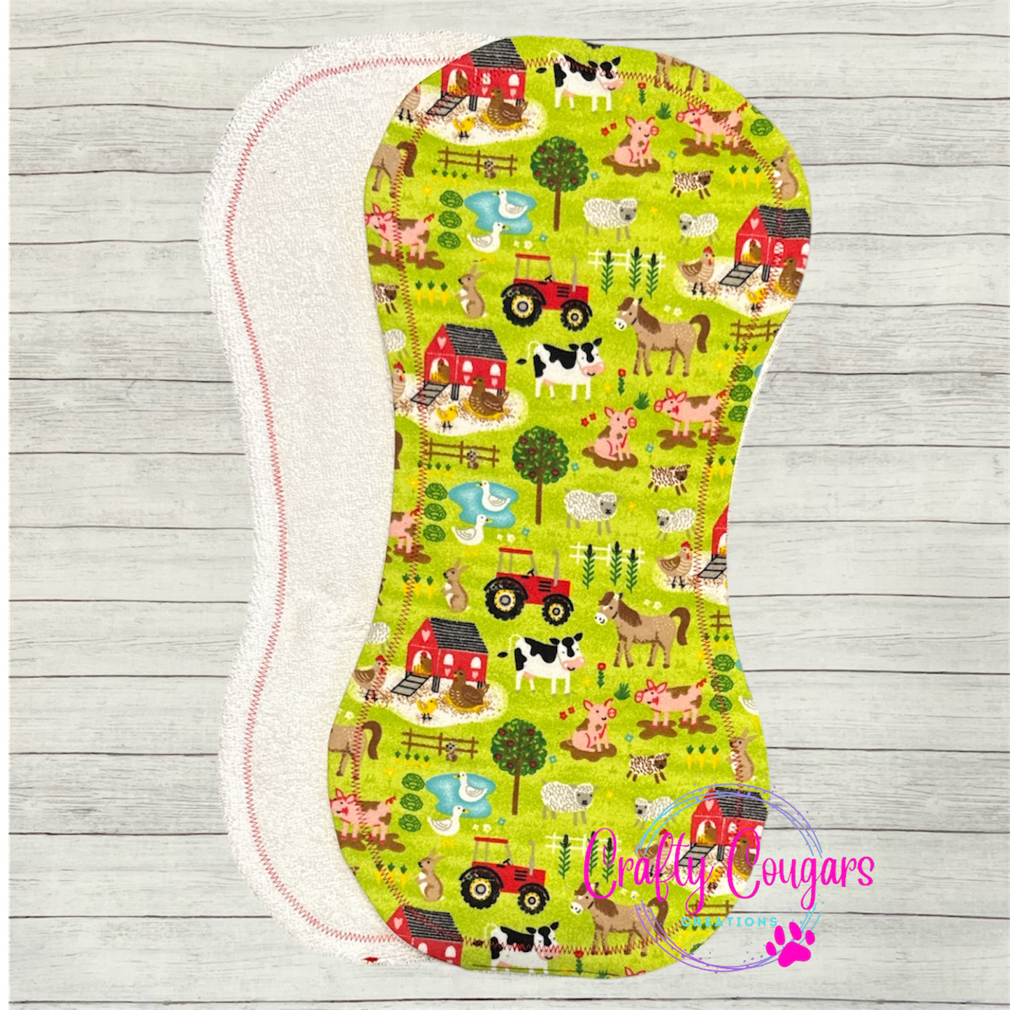 Life on the Farm Burp Rag