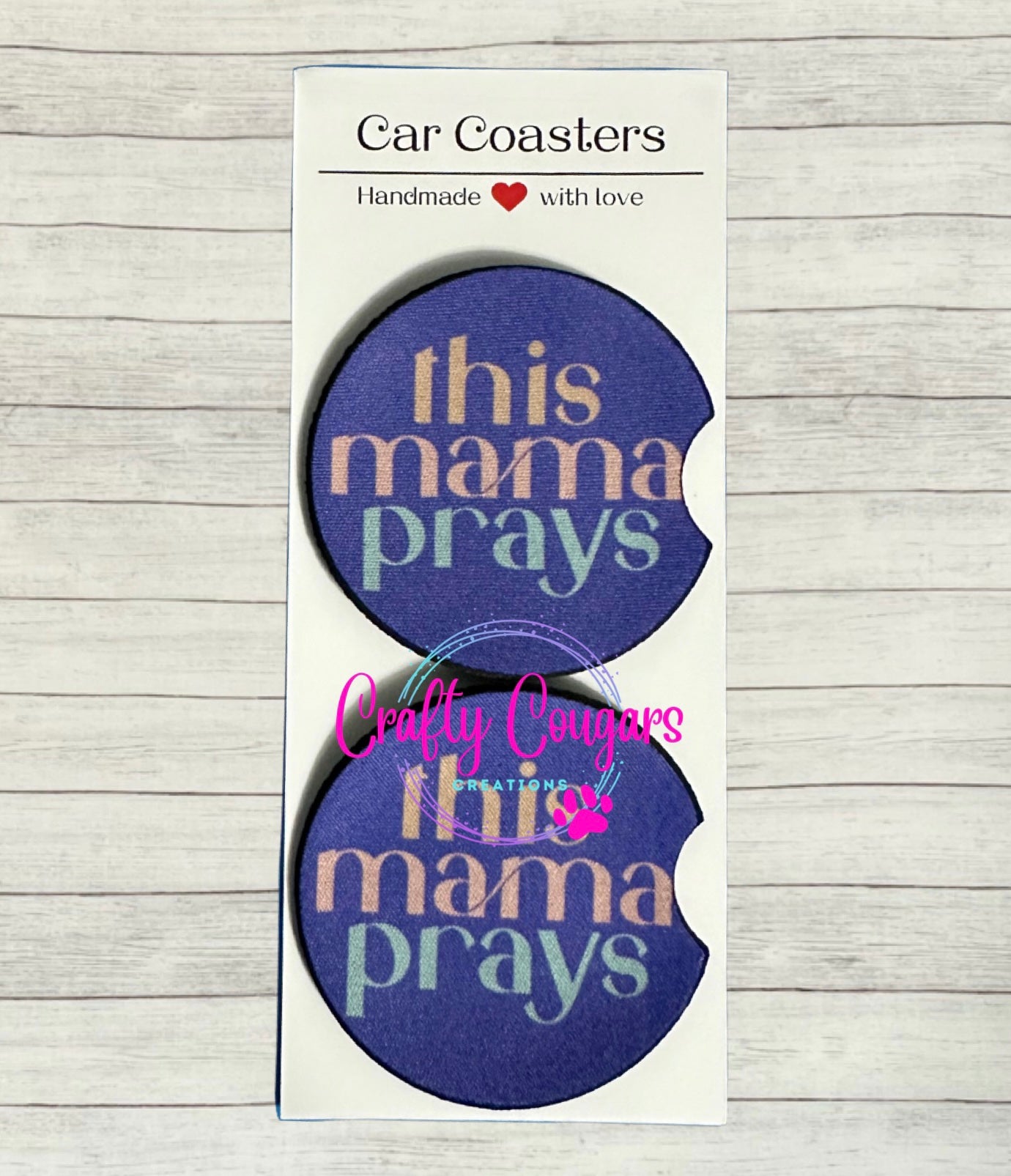 This mama prays Car Coasters