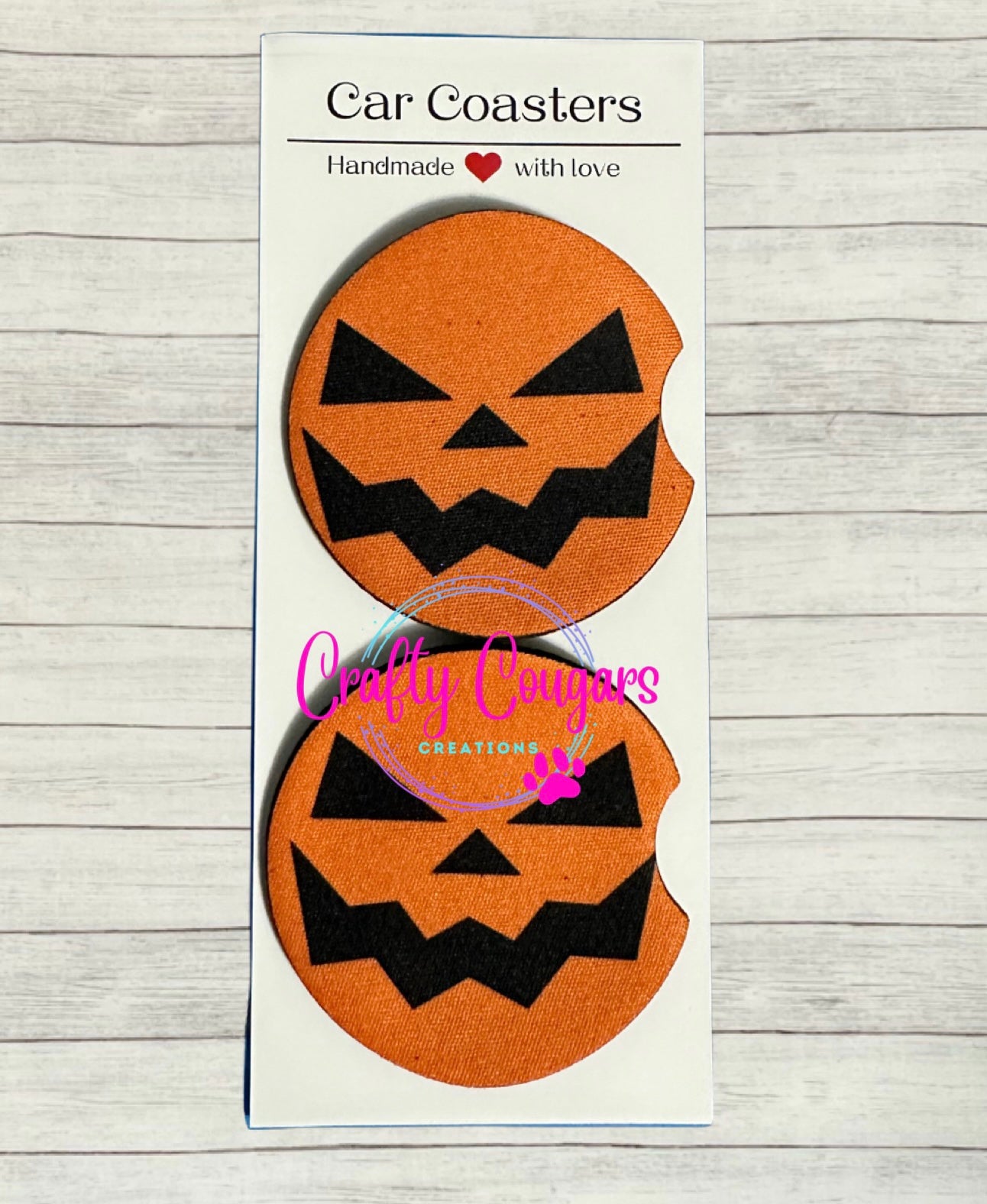 Jack O’lantern Car Coasters